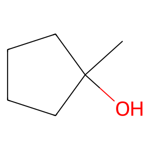 Structure of 1-methylcyclopentan-1-ol