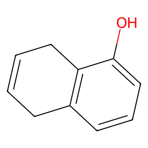Structure of 1-naphthalenol, 5,8-dihydro