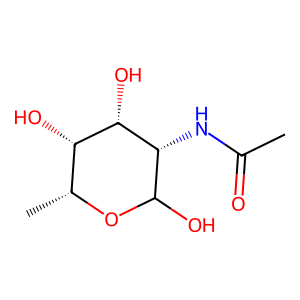 Structure of 1-nitro-2-acetamido-1,2-dideoxy