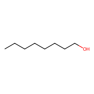 Structure of 1-octanol