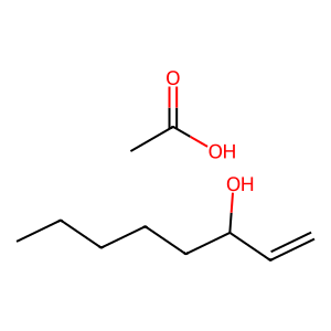 Structure of 1-octen-3-ol acetate