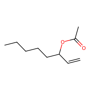 Structure of 1-octen-3-yl-acetate