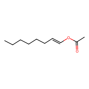 Structure of 1-octenyl acetate