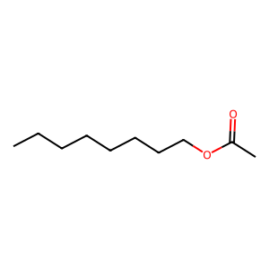 Structure of 1-octyl acetate