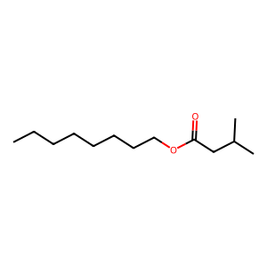 Structure of 1-octyl isovalerate