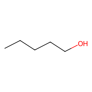 Structure of 1-pentanol