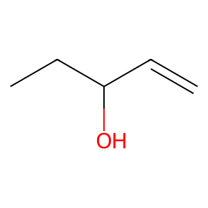 Structure of 1-penten-3-ol