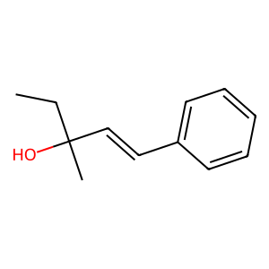 Structure of 1-penten-3-ol,3-menthyl