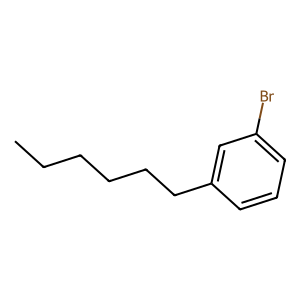 Structure of 1-pentyl hexylbenzene