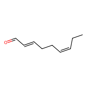 Structure of (2e, 6z)-nonadienal