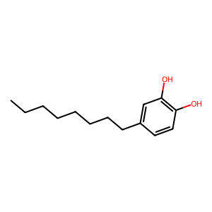 Structure of 1-pentyl octylbenzene