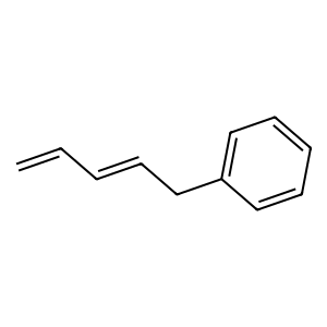 Structure of 1-phenyl-2,4-pentadiyne