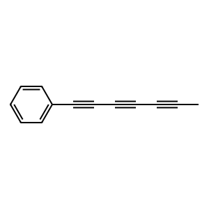 Structure of 1-phenylhepta-1,3,5-triyne