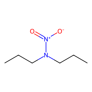 Structure of 1-propanamine n-nitro-