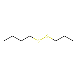 Structure of 1-propyl sec butyl disulfide