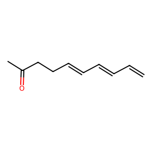 Structure of 1-sencionyloxy-decatrien-(2e,6e,8e)-in