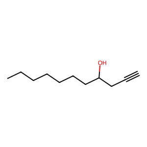 Structure of 1-undecyn-4-ol