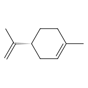Structure of (+)-(r)-limonene