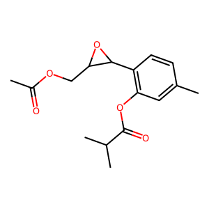 Structure of 10-acetoxy-8,9-epoxythymyl tiglate