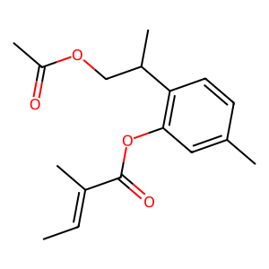 Structure of 10-acetoxythymyl tiglate
