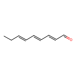 Structure of (2e,4e,6e)-decatrienoic acid methyl ester