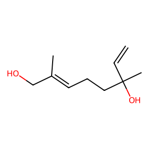 Structure of 10-hydroxylinalool