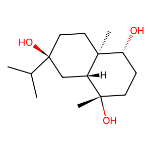 Structure of 11-acetoxyeudesman-4alpha-ol