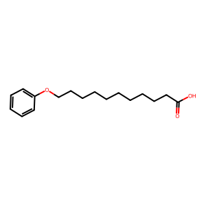 Structure of 11-phenoxy-undecanoic acid