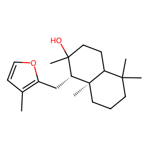 Structure of 12,15-epoxy-12,14-labdadien-8-ol