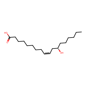 Structure of 12-hydroxy-9-octadecenoic acid