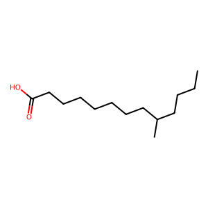 Structure of 12-methyl tridecanol