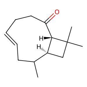 Structure of 12-nor-caryophyll-5-en-2-one