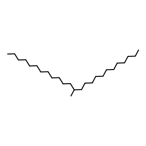 Structure of 13-methylpentacosane