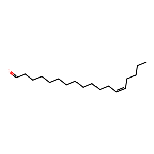 Structure of 13-octadecenal  (z)-