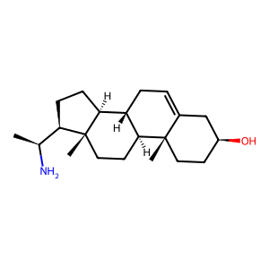 Structure of 18,20-epoxypregn-5-en-3-beta-yl acetate