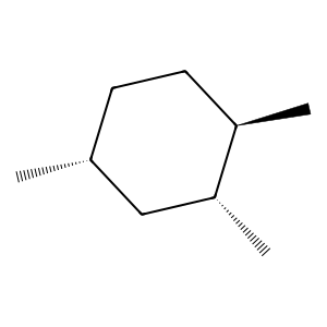 Structure of 1alpha,2beta,4beta-trimethylcyclohexane
