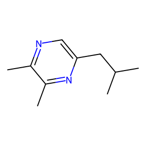 Structure of 2 2-dimethyl-7-isobutyl-2h 5h-pyrano-[4 3-beta]pyran-5-one