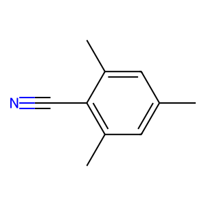 Structure of 2 4 6-trimethylbenzonitrile