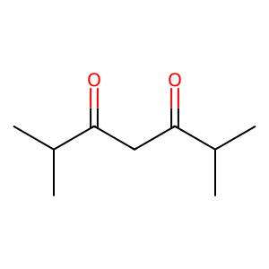 Structure of 2 6-dimethyl-3 5-heptanedione
