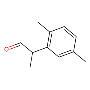 Structure of 2-(2,5-dimethylphenyl)propanal