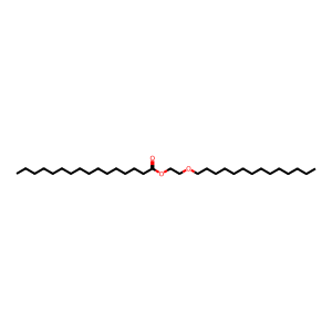 Structure of 2-(tetradecyloxy)ethyl palmitate
