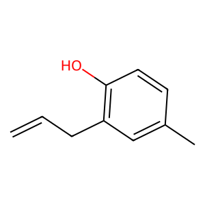 Structure of 2-allyl-p-cresol