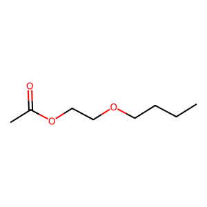 Structure of 2-butoxyethyl acetate
