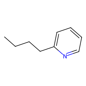Structure of 2-butylpyridine