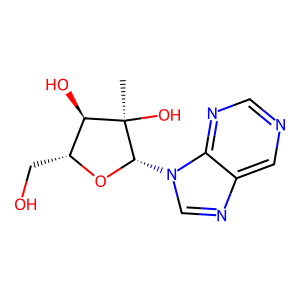 Structure of 2-carbamyl-9-[beta-d-ribofuran]
