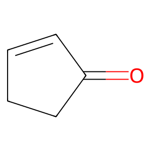 Structure of 2-cyclopenten-1-one