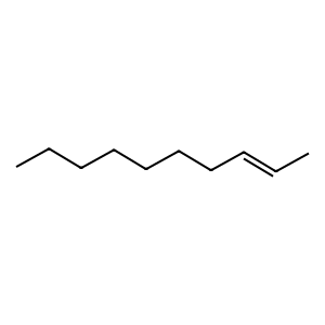 Structure of 2-decenal, (e)