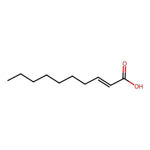 Structure of 2-decenoic acid
