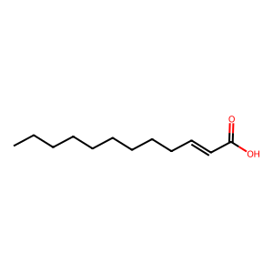 Structure of 2-dodecenoic acid