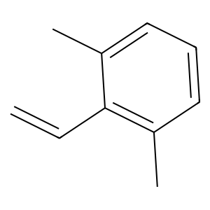 Structure of 2-ethenyl-1,1-dimethyl-3-methylene-cyclohexane